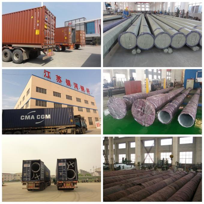 Jiangsu milky way steel poles co.,ltd línea de producción de fábrica 1