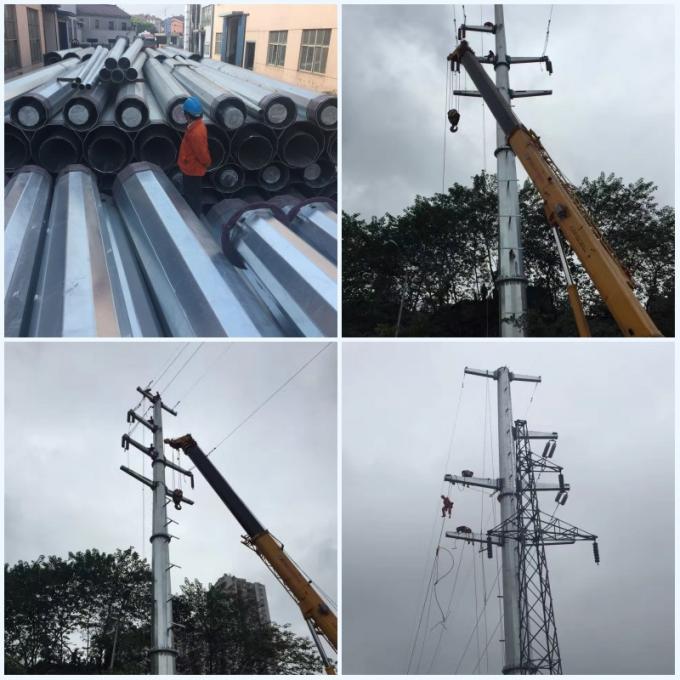 transmisión de poder de arriba de la gama del 1km postes para la línea eléctrica de alto voltaje proyecto